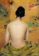 William Merritt Chase Back of body china oil painting artist